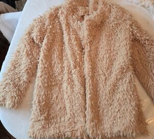 Thread & Supply Beige Faux Fur Jacket